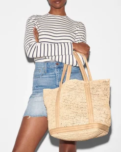 Medium Raffia Tote|MZ Wallace Clearance