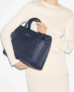 Medium Woven Box Tote|MZ Wallace Clearance