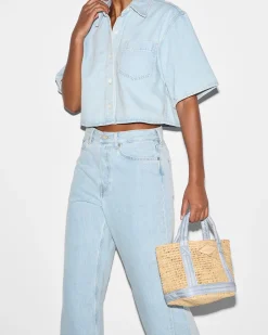 Mini Raffia Tote|MZ Wallace Clearance